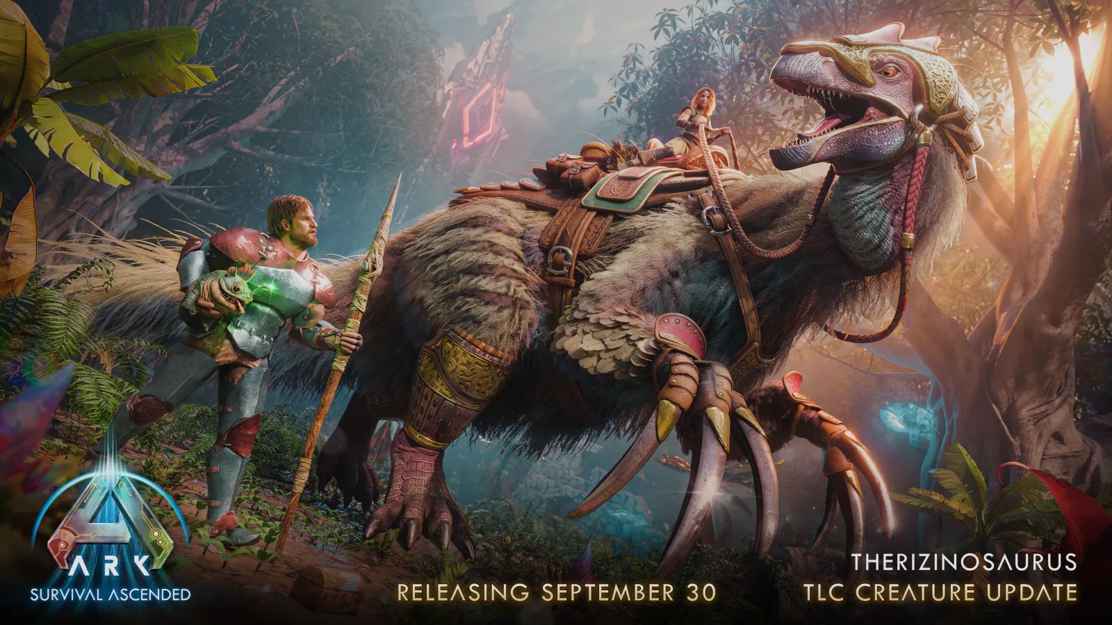 Therizinosaurus TLC — reworked saddle and moveset, Studio Wildcard